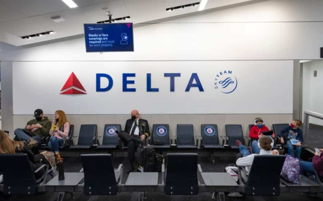 Delta Airlines People at Gate